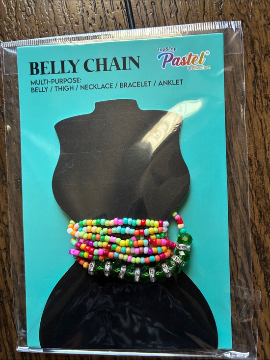 Jewelry - Pastel Collection Multicolor Beaded Belly Chain Necklace Bracelet Anklet